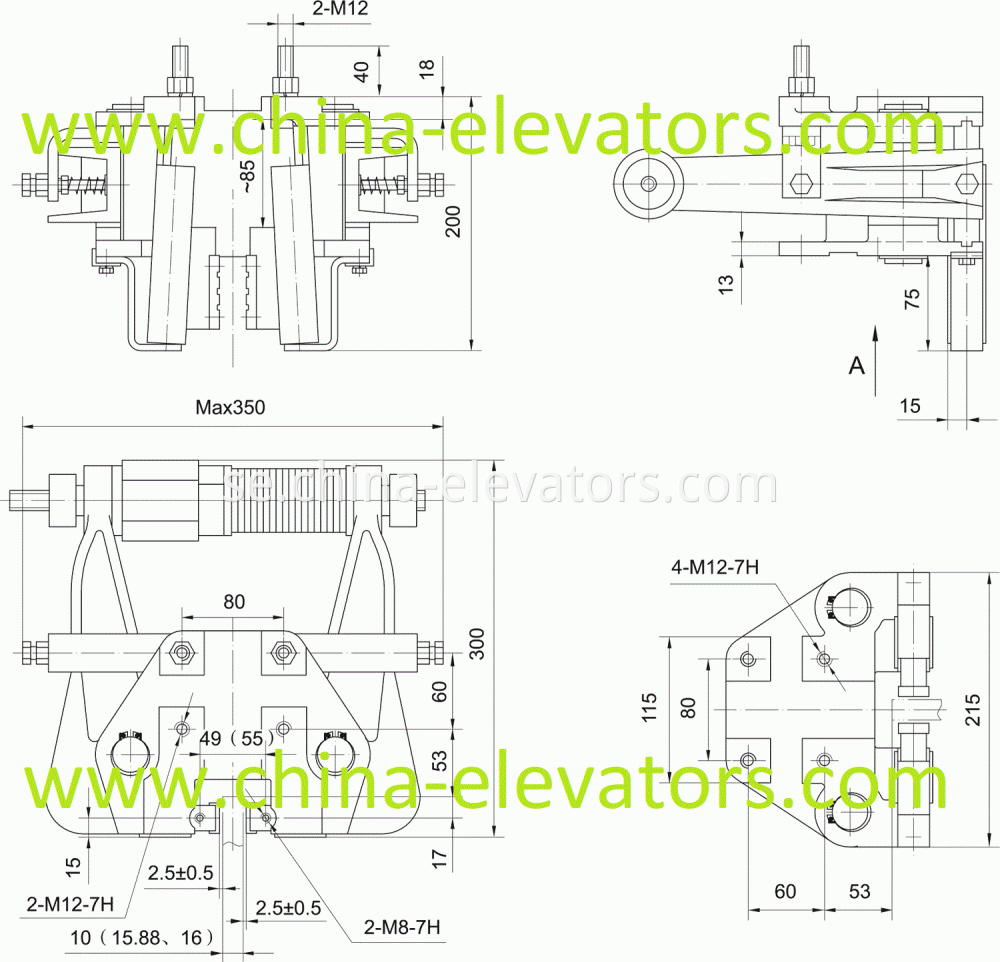 Progressive Elevator Safety Gear SGR-UD-1